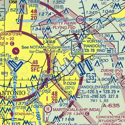 FAA VFR chart of Crestview Elementary School, TX
