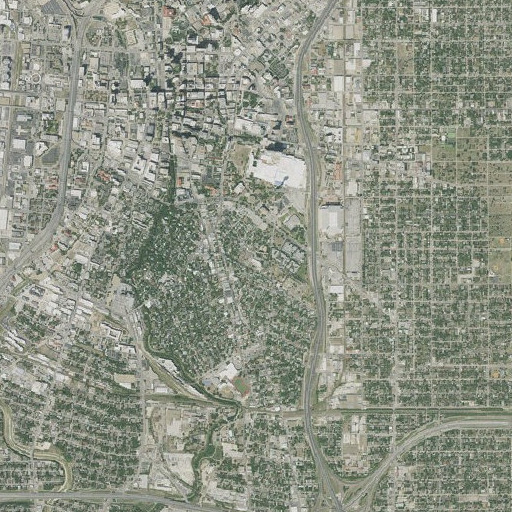 Aerial imagery of David G Burnet Elementary School, TX
