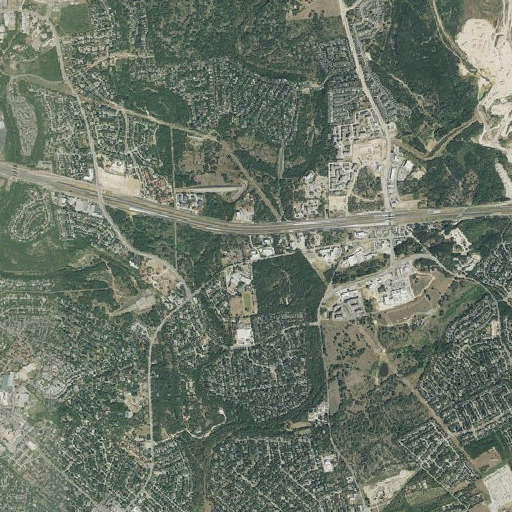 Aerial imagery of Driscoll Middle School, TX