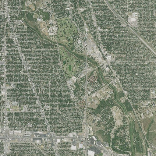 Aerial imagery of E H Gilbert Elementary School, TX