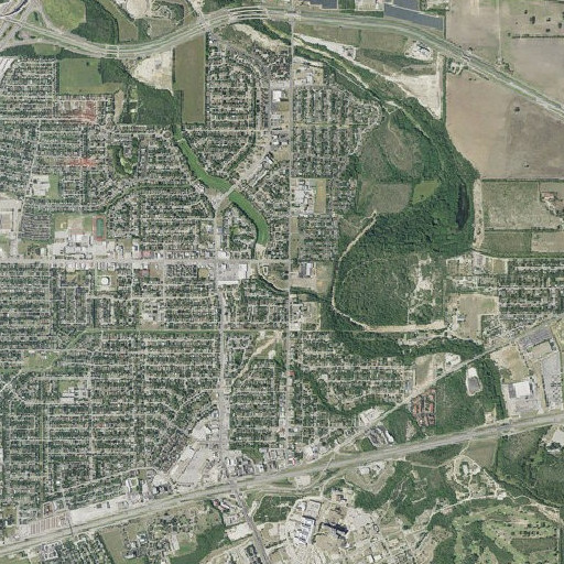 Aerial imagery of Cable Elementary School, TX