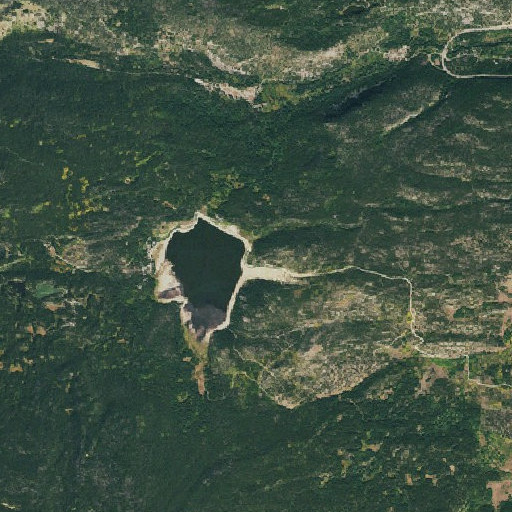 Aerial imagery of Beaver Park Dam, CO