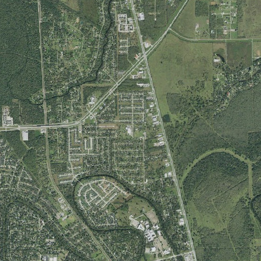 Aerial imagery of Gladys Polk Elementary School, TX