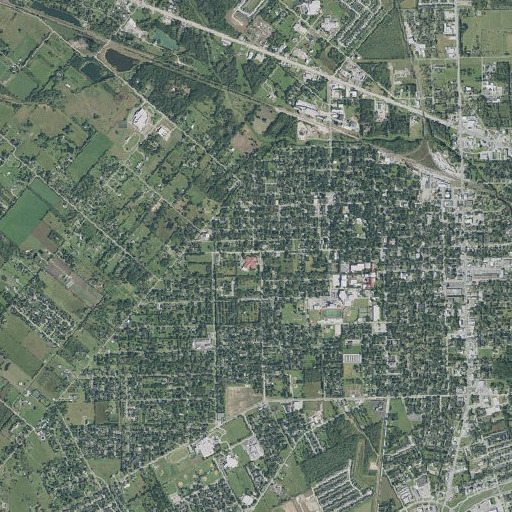 Aerial imagery of Melba Passmore Elementary School, TX
