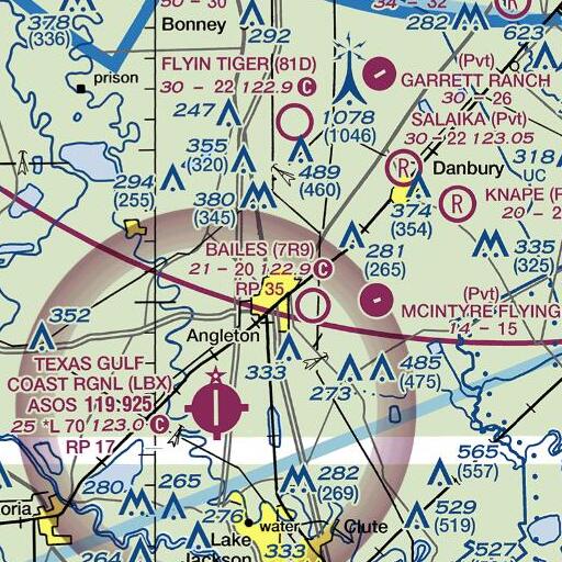 FAA VFR chart of Northside Elementary School, TX