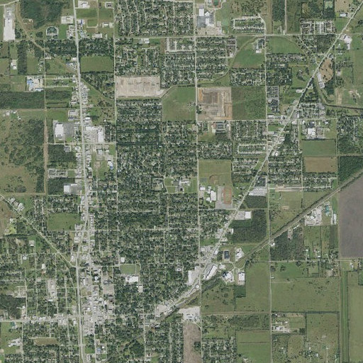 Aerial imagery of Northside Elementary School, TX