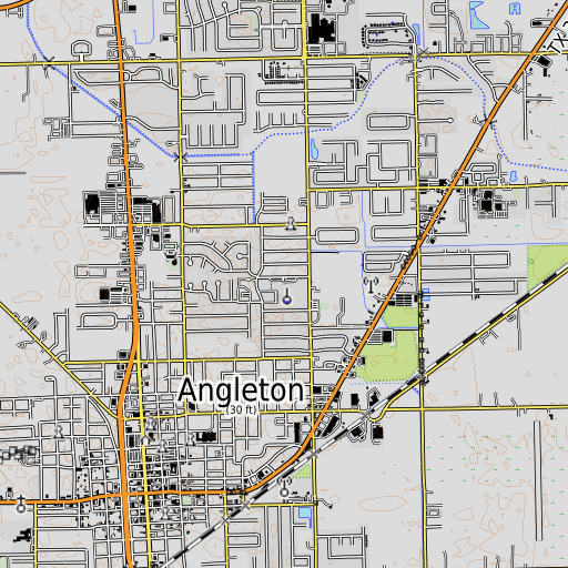 OpenTopoMap map of Northside Elementary School, TX