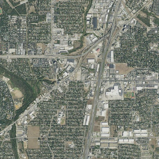 Aerial imagery of Walzem Elementary School, TX