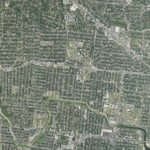 Aerial imagery of Truman Middle School, TX