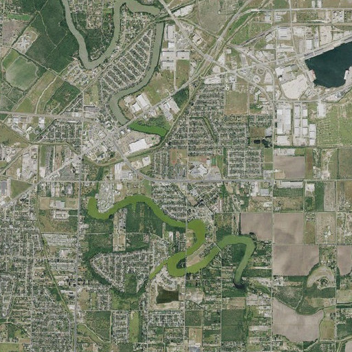 Aerial imagery of Vermillion Road Elementary School, TX