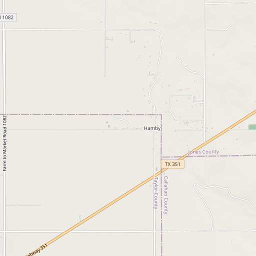 OpenStreetMap map of Hamby Elementary School, TX
