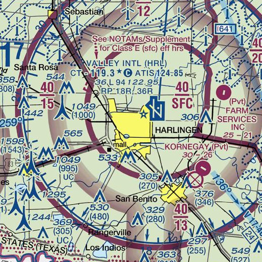 FAA VFR chart of Austin Elementary School, TX
