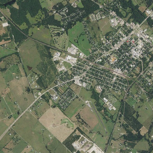 Aerial imagery of Caldwell Elementary School, TX