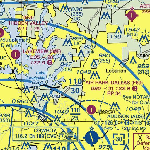 FAA VFR chart of Morningside Elementary School, TX