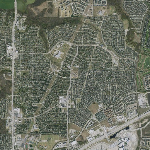 Aerial imagery of Morningside Elementary School, TX