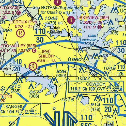 FAA VFR chart of Garden Ridge Elementary School, TX