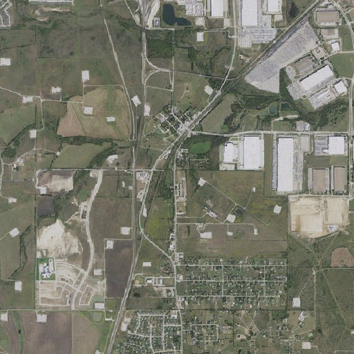 Aerial imagery of Haslet Elementary School, TX