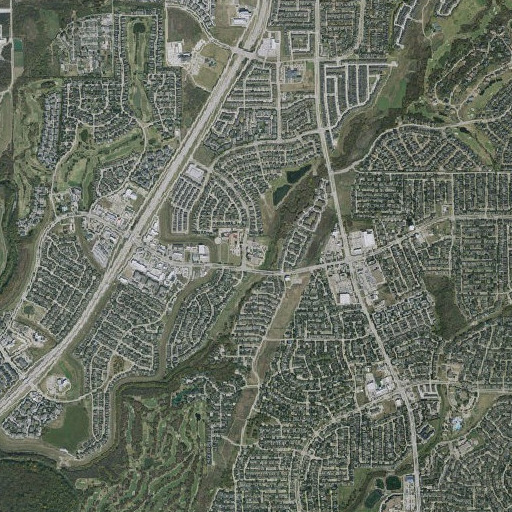 Aerial imagery of Hebron Valley Elementary School, TX
