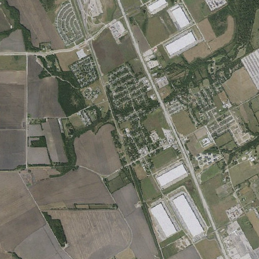 Aerial imagery of Wilmer Elementary School, TX