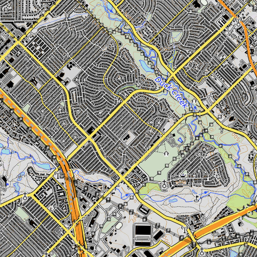 OpenTopoMap map of Vernon Primary and Elementary School, TX