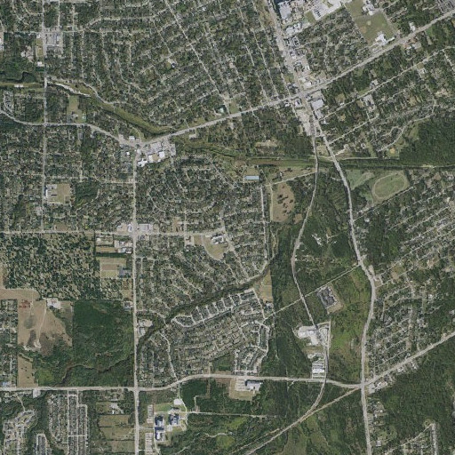 Aerial imagery of Robert L Thornton Elementary School, TX