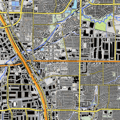 OpenTopoMap map of Perry Middle School, TX