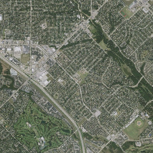 Aerial imagery of O'Banion Middle School, TX