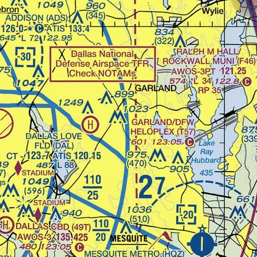 FAA VFR chart of Memorial Preparatory School, TX