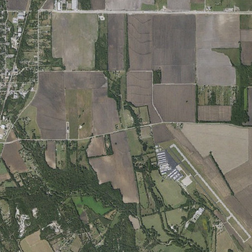 Aerial imagery of Lancaster Intermediate School, TX