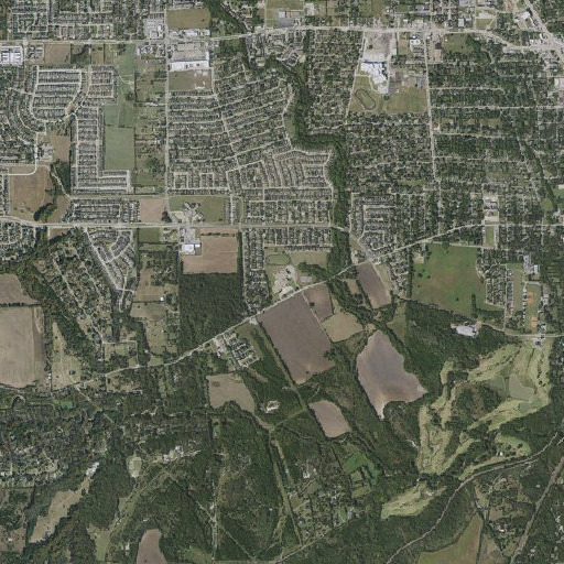 Aerial imagery of Lancaster Elementary School, TX