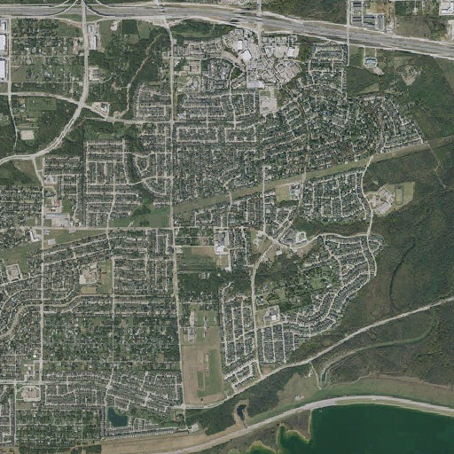 Aerial imagery of John Garner Elementary School, TX