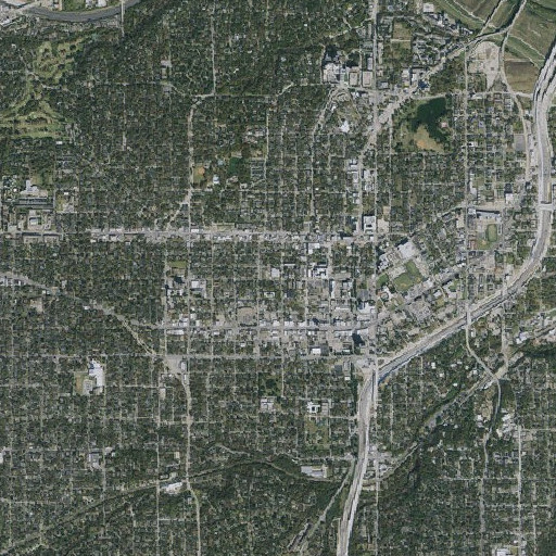 Aerial imagery of John H Reagan Elementary School, TX