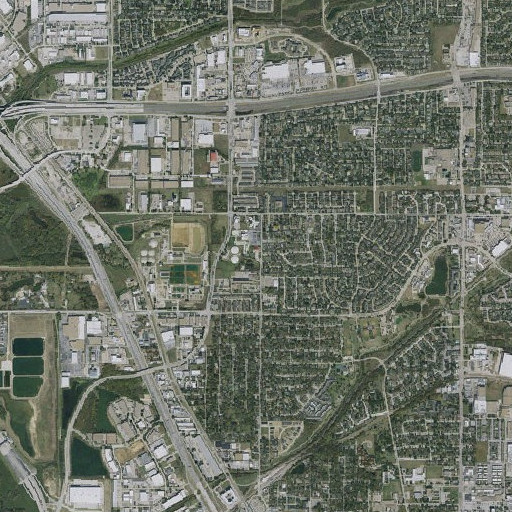 Aerial imagery of Good Elementary School, TX