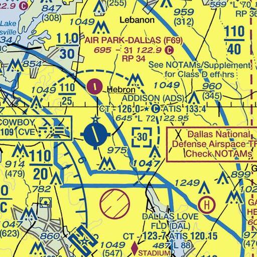 FAA VFR chart of Brentfield Elementary School, TX