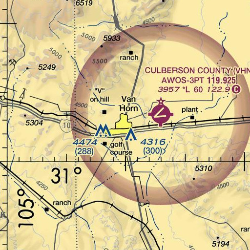 FAA VFR chart of Eagle Mountain Academy, TX