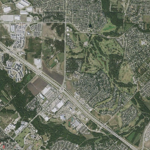 Aerial imagery of Abbett Elementary School, TX
