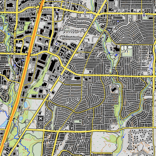 OpenTopoMap map of Alton Boyd Elementary School, TX