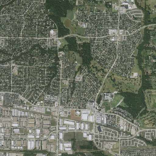 Aerial imagery of Armstrong Middle School, TX