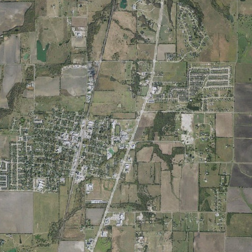 Aerial imagery of Celina Elementary School, TX