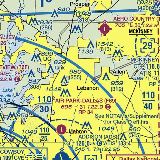 FAA VFR chart of Noel A Smith Elementary School, TX