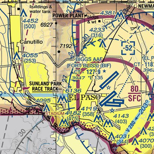 FAA VFR chart of Park Elementary School, TX