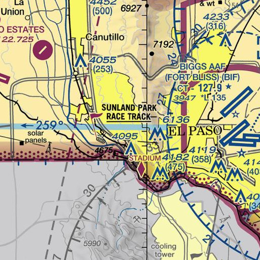 FAA VFR chart of Johnson Elementary School, TX