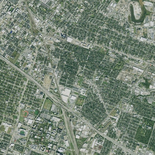 Aerial imagery of Cage Elementary School, TX