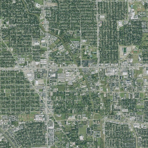 Aerial imagery of Challenger Intermediate School, TX
