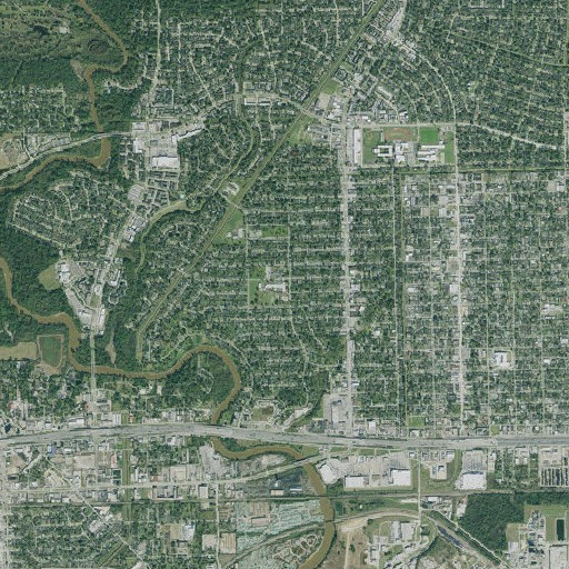 Aerial imagery of Cimarron Elementary School, TX