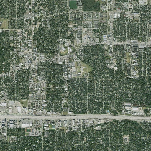 Aerial imagery of Cornerstone Academy, TX