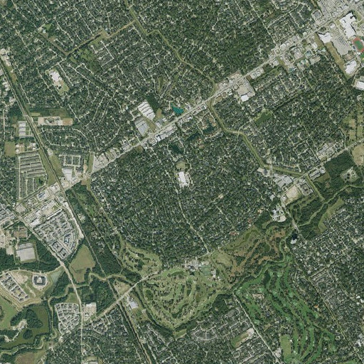 Aerial imagery of Brill Elementary School, TX