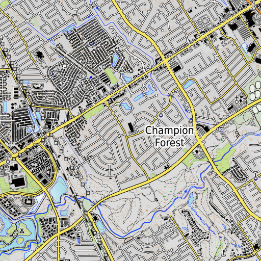 OpenTopoMap map of Brill Elementary School, TX
