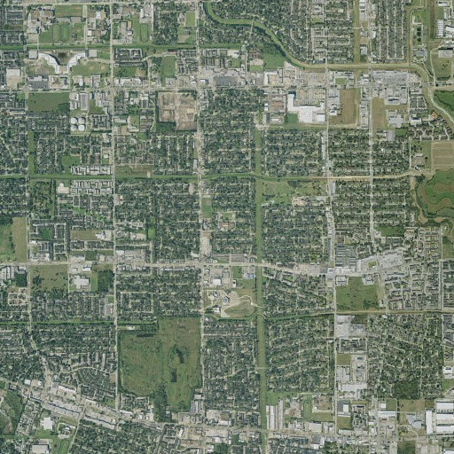 Aerial imagery of A J Martin Elementary School, TX