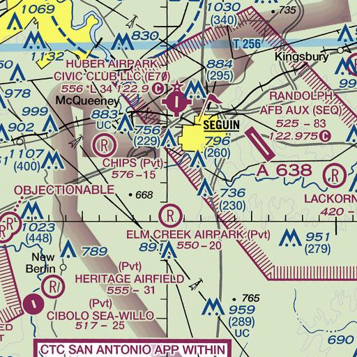 FAA VFR chart of Vogel Elementary School, TX